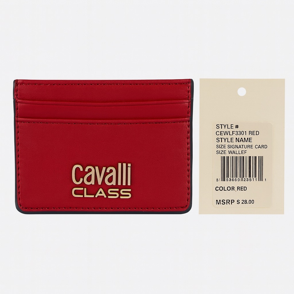 Cavalli Class Scarlet Card Holder